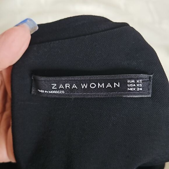 Zara Ladies Side Cut Out Maxi Dress XS Black - Picture 7 of 16